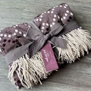 West Elm Diamond Dot Throw 44 x 56 - New With Tags